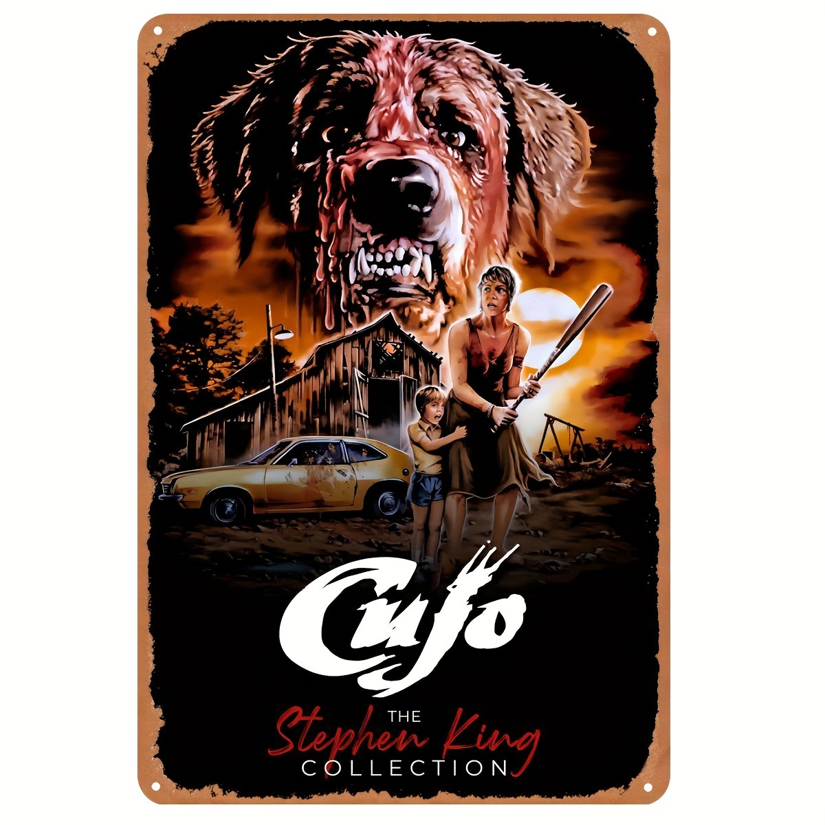 Cujo (1983) Vintage Metal Tin  - đánh giá và giá Vintage Collectible Posters