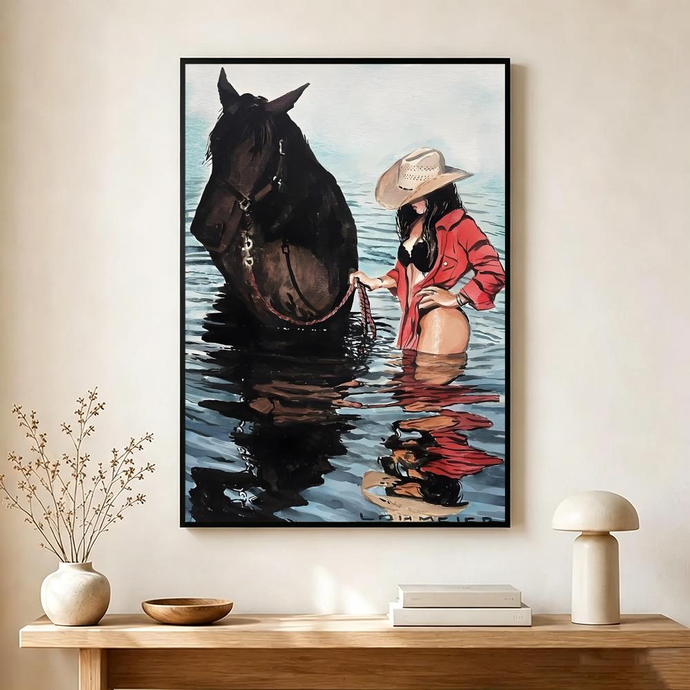 Vintage Cowgirl Theme Poster M - đánh giá và giá Vintage Collectible Posters
