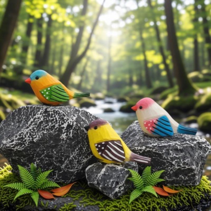 Kawaii Hand Carved Wooden Bird - đánh giá và giá Vintage Collectibles Store