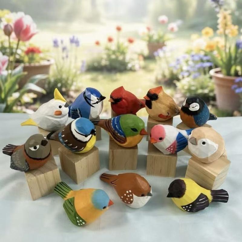 Kawaii Hand Carved Wooden Bird - đánh giá và giá Vintage Collectibles Store