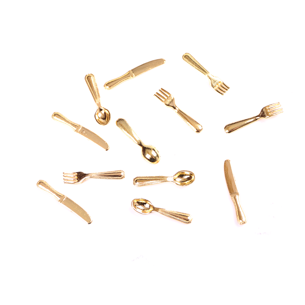 12 Chiếc 1:12 Mini Vintage Nhà - đánh giá và giá Vintage Collectible Spoons