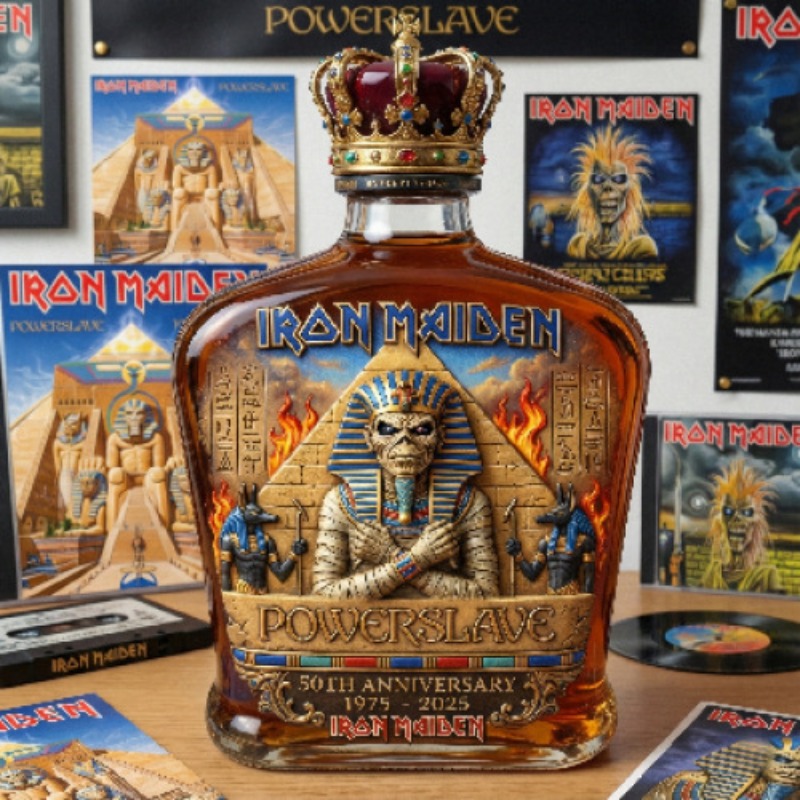 Vintage Rock Themed Mummy Scul - đánh giá và giá Vintage Collectible Liquor Bottles