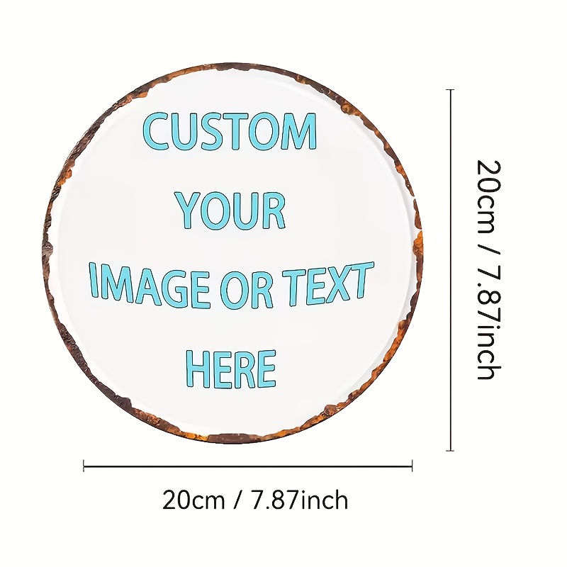 Custom Round Metal Tin Sign, P - đánh giá và giá Vintage Collectible Plates